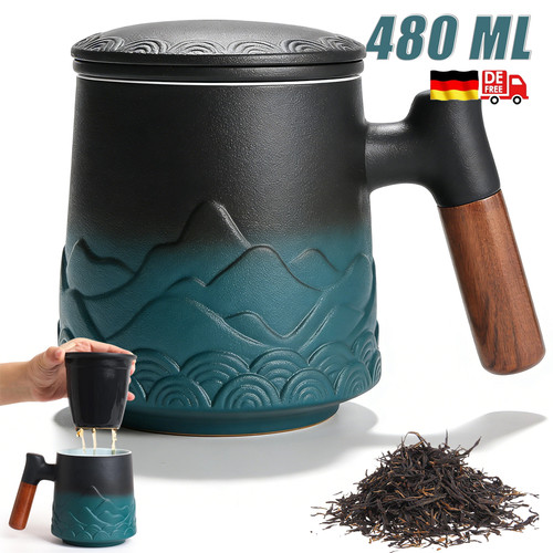 Teetasse mit deckel und - teetasse,