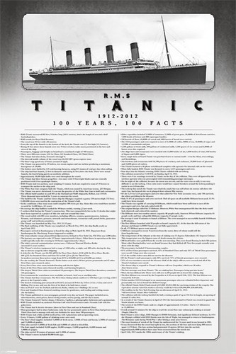 Poster titanic 100 - 100,