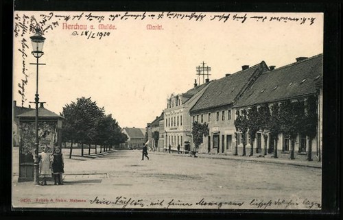 Postcard nerchau mulde - postcard, a.