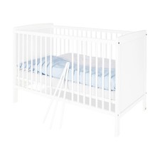 Pinolino Robin Babybettchen 120x60 Holz Weiß Gitterbett wie NEU