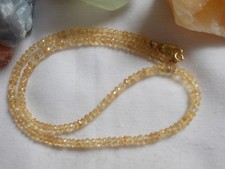 Citrin Kette, 4,5mm fac