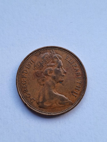 New pence münze aus dem - new,