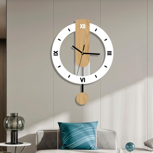 Holz wanduhr mit - holz,
