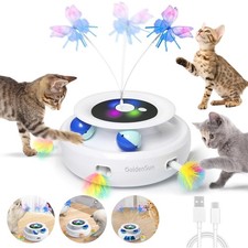 3in 1 Elektrisch Interaktive Katzenspielzeug Katzen Spielzeug Wiederaufladbares