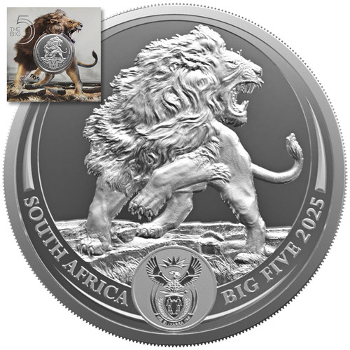 Silbermünze südafrika big - südafrika,