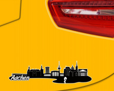 Aachen skyline aufkleber - aachen,
