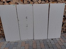 4x Tegometall Lochwand Rundlochung Tego beige 100cm x 40cm gebraucht Rückwand