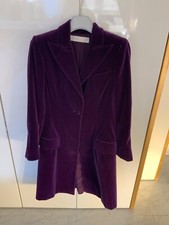 Valentino: Lila Samtmantel für Damen in Gr. 6