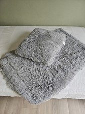 Kuscheldecke Und Kissen Flauschige Decke Grau Depot