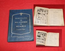 Ersatzteilliste MAN 400 L1 mit