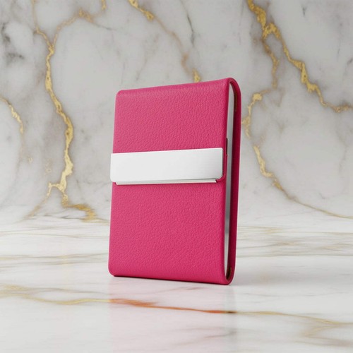 Visitenkartenetui pink silber - visitenkartenetui,