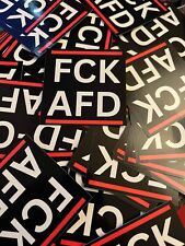 10x Aufkleber FCK AFD -