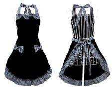 Damen Süß Schürze Kochschürze Mit Taschen Schleife Küchenschürze Für Frauen