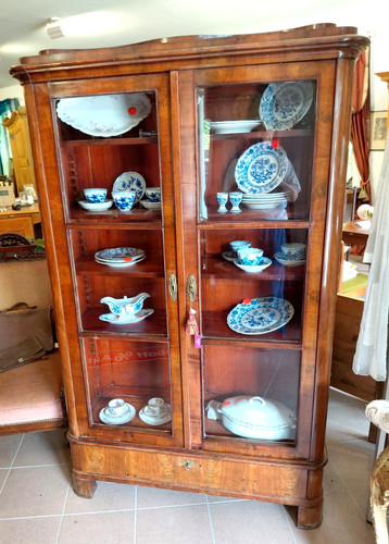 Antike biedermeier vitrine - biedermeier,