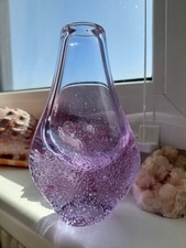 Tschechische Mid-Century Boho Vase von Miroslav Klinger, 1960, Alexandritglas