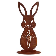 Hase Osterdeko Rost Gartendeko Figur Metall Osterhase Geschenk Ostern Deko Boho