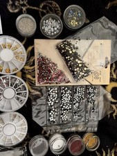 nageldesign zubehör, Aquarell Gel, Glitzer,Steinchen