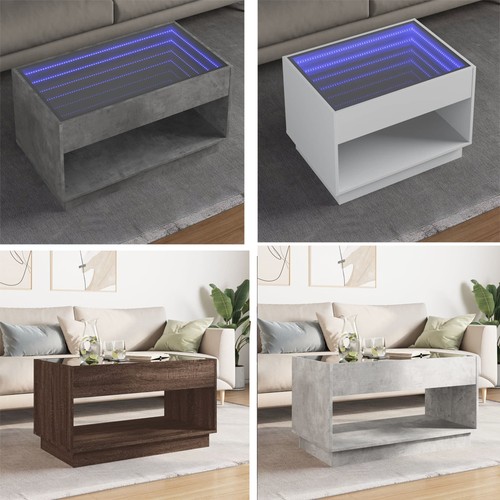 Couchtisch mit infinity led - couchtisch,