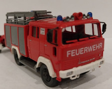 Roco Magirus TLF 16 Feuerwehr  mit Löschpulver Anhänger  1:87  ROCO