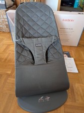 BabyBjörn Babywippe Bliss, Gewebt, Klassische Steppung, Anthrazitgrau