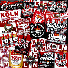 100 x  1. FC Köln Aufkleber
