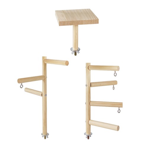Papageienständer aus holz - aus,