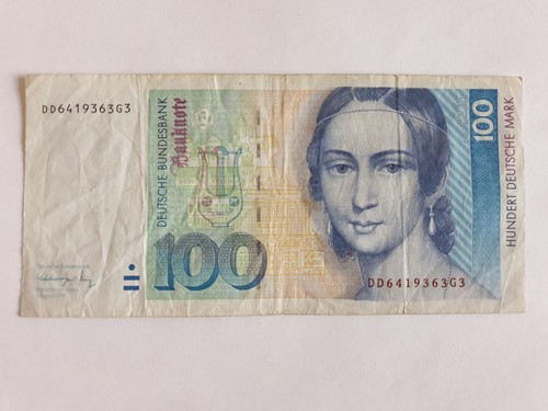 100 banknote deutsche - dm,