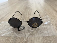 Sonnenbrille rund schwarz