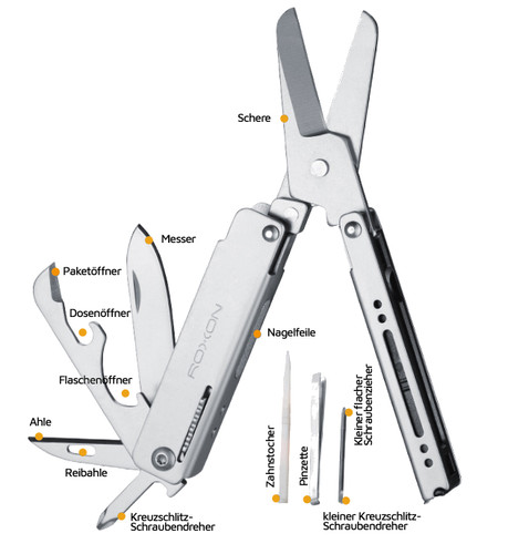 Roxon mini multitool mit - m3,