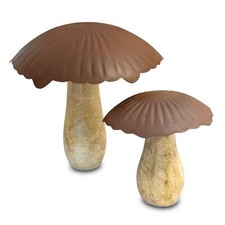 Mango Holz Pilz Aufsteller 2er