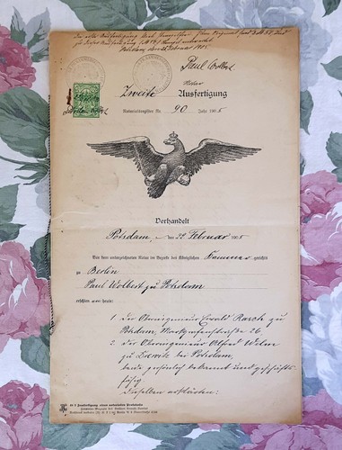 Historisches dokument von - dokument,