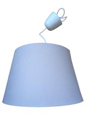 IKEA Hemmesta Lampenschirm Weiß Modern Stoff 38cm Durchmesser Deckenlampe