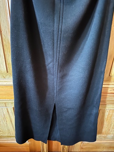 Langer schwarzer strickrock - langer,