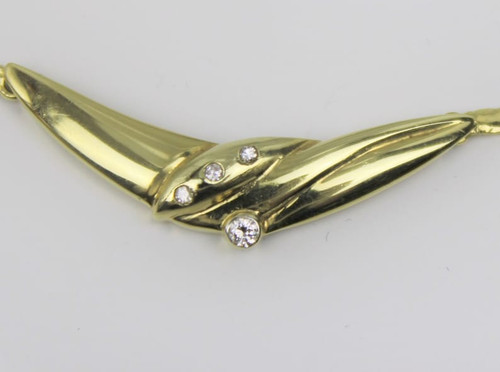 Gold collier aus 585er - gold-collier,