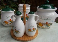 Vorrats Dosen Set Salz Zwiebe Kuechenabfälle Pfeffer Salz Senftopf Dekor Huehne