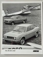 Fiat Pressemappe 128 Sport Coupé 10/1971 mit 9 S/W-Hochglanzfotos/23 Grafiken