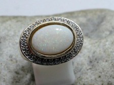 CAREN PFLEGER BRILLANT VOLLOPAL RING 585 GELBGOLD MASSIV GR:57 LUXUS PUR T928