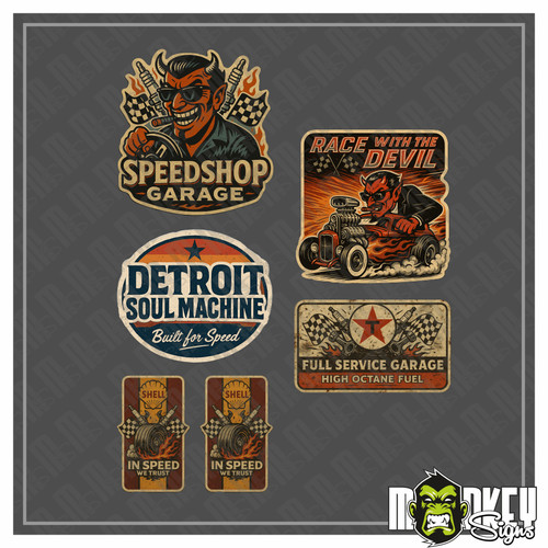 Teiliges rockabilly - 6-teiliges,