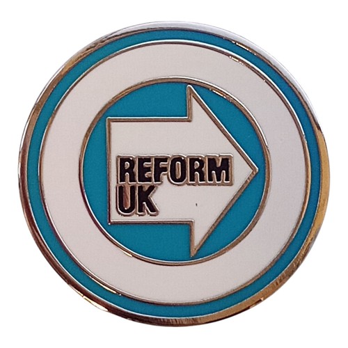 Reform emaille anstecknadel - reform, uk