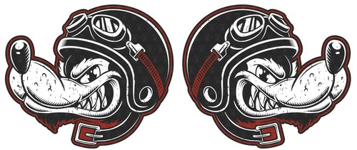 Wolf aufkleber racing - wolf,