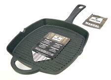 Cast Iron Gusseisen Grillpfanne Steakpfanne eckig 26 x 26 cm