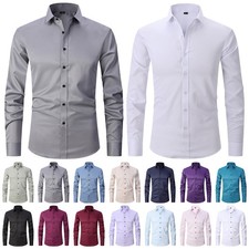 Herren Stretch Hemd Langarm