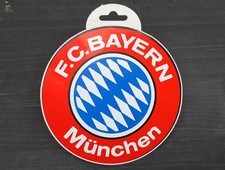 Alter Werbe Aufkleber F. C. BAYERN MÜNCHEN Fußball Sticker Decal vintage 80er