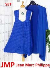 JEAN MARC PHILIPPE Designer Lang TOP mit JACKE Gr. 6 48 50 52 royalblau ? SET
