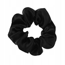 Seiden Damen Haargummi Scrunchie Gummiband  10 cm breit glänzend handgemacht