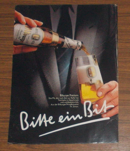 Seltene werbung bitburger pils - seltene,