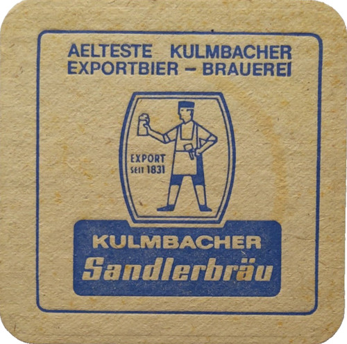 Alter bierdeckel kulmbacher - alter,