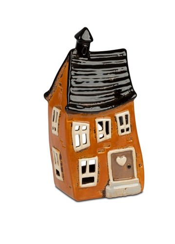Windlicht haus11x22cm aus - windlicht,