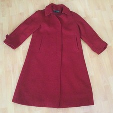 Damen Mantel Jobis Gr.38/40 Rot 100% Schurwolle