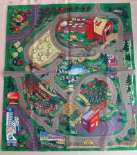 2 x Spielteppich für Kinder, Kinderteppich Straßenteppich 70x80 cm, Filz